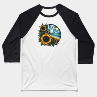 Long Beach Sunflower Baseball T-Shirt